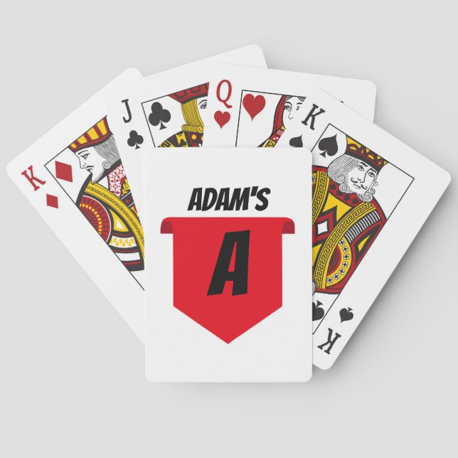 Baralhos de Cartas Personalizados com Monograma e  (Verso)