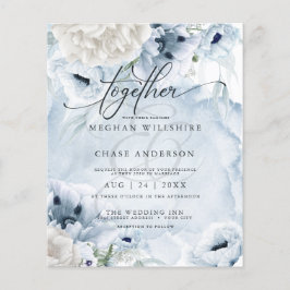 Barato Elegante Aquarela Azul Flores De Papanicola