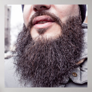 Barba legal e poster de bigode
