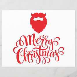 Barba Papai noel de Natal