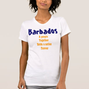 Barbados uniram pessoas dos t-shirt