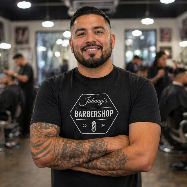 BARBEARIA DO JOHNNY / Camisa Personalizável (Criador carregado)