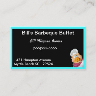 Barbecue Cartão de visita