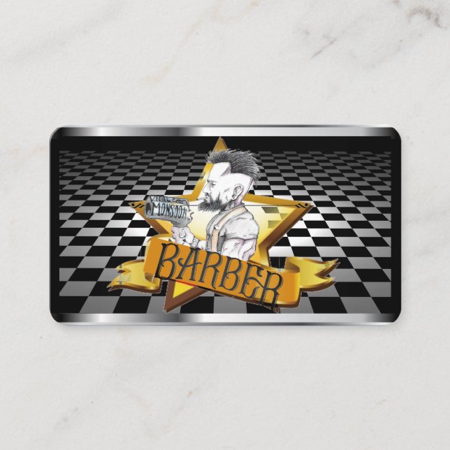 Barber Cartão de visita (Frente)