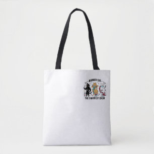Barber Cat Sharpest Crew - Bolsa Tote Artística Pr
