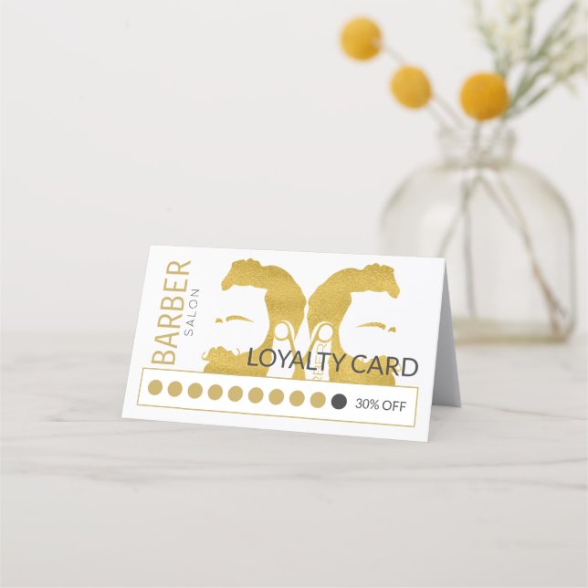 Barber compra cartão de pagamento de fidelidade el (Frente)