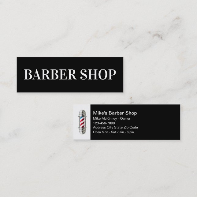 Barber Compra Cartões de visitas Simples de Luz Ba (Frente/Verso)