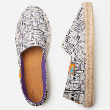 Barber Espadrilha com Design de Compro Bold Barber
