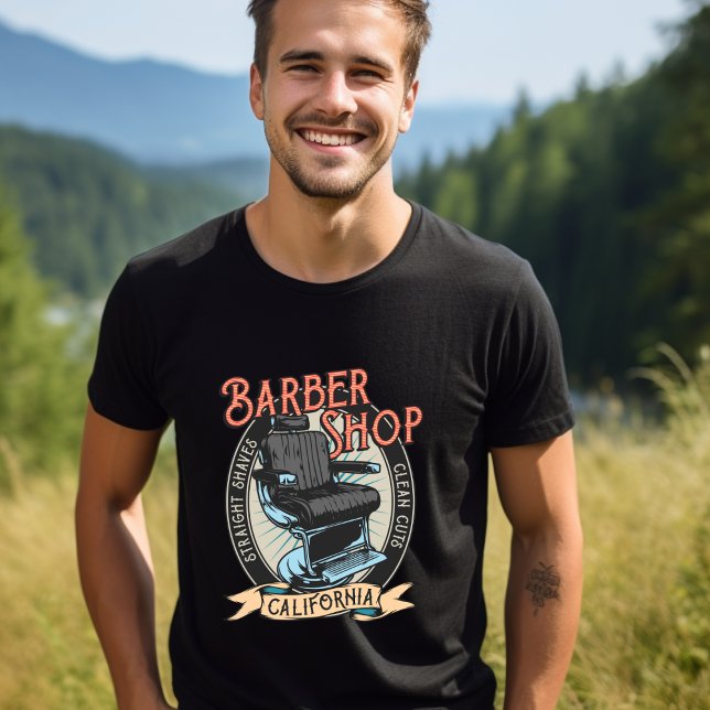 Barbershop California T-Shirt (Criador carregado)