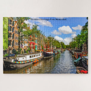 Barcaças Amsterdã. Quebra-cabeça