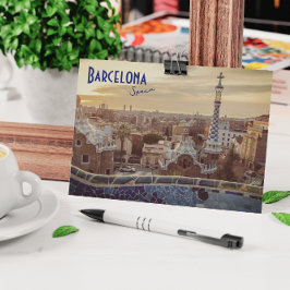 Barcelona, Espanha - Cartão postal Park Guell