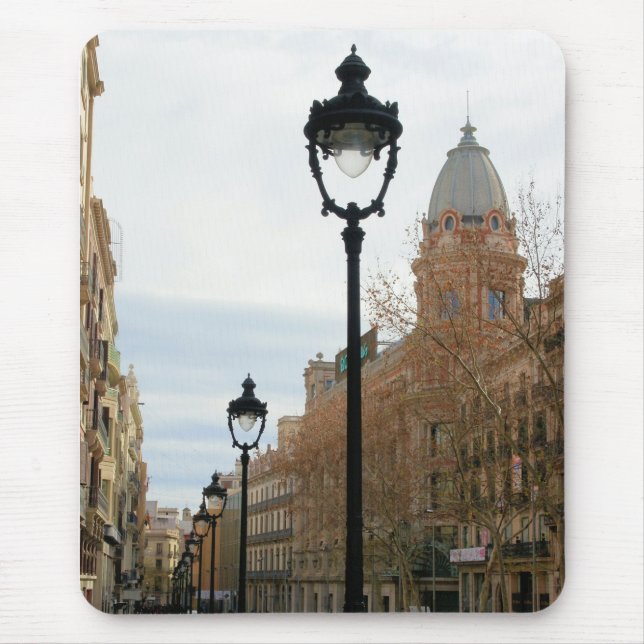 Barcelona, Espanha - Portal del Angel Mouse Pad (Frente)