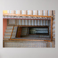 Barcelona, Espanha - Poster da passadeira Azulejo