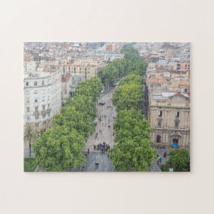 Barcelona La Rambla vê quebra-cabeça