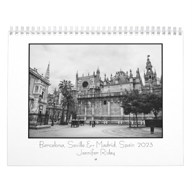 Barcelona, Sevilha e Madrid, Espanha - Calendário  (Capa)