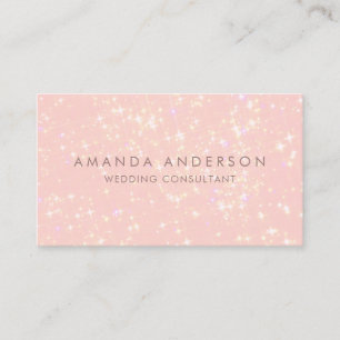 Barco de Brilhante Rosa Moderno  Cartão de visita