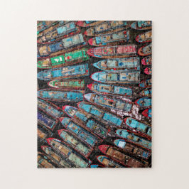 Barco de Pesca Complexo Jigserra Quebra-cabeça Ext