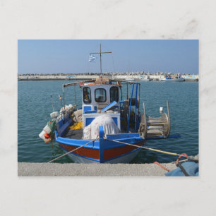Barco de Pesca Tradicional no Cartão Postal de Gré