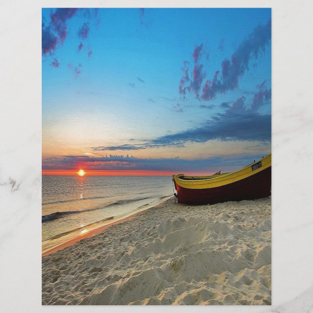 Barco Em Uma Praia (Frente)