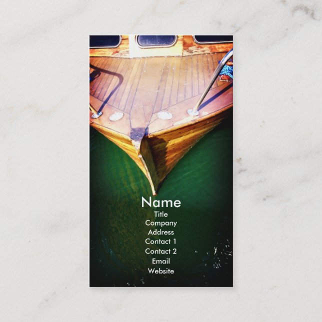 Barco, modelo de cartão de negócios (Frente)