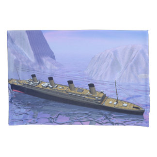 Barco titânico que afunda-se - 3D rendem