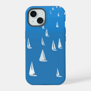 Barcos à vela no mar azul profundo - Barcos à vela