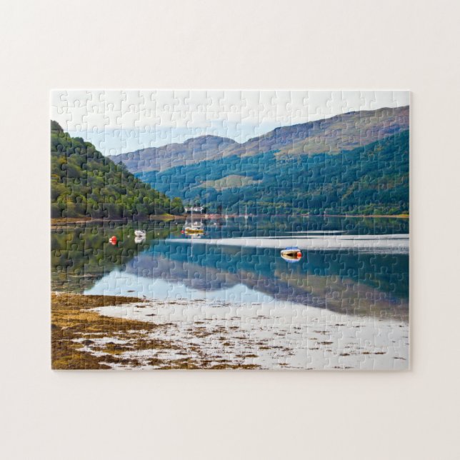 Barcos com quebra-cabeça de Loch Long, Arrochar Ji (Horizontal)