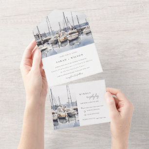Barcos Costeiros Mudados no Casamento de Capas de
