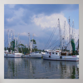 Barcos de Pesca Poster