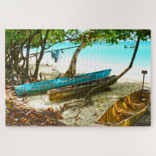Barcos de Praia Jamaica. Quebra-Cabeça