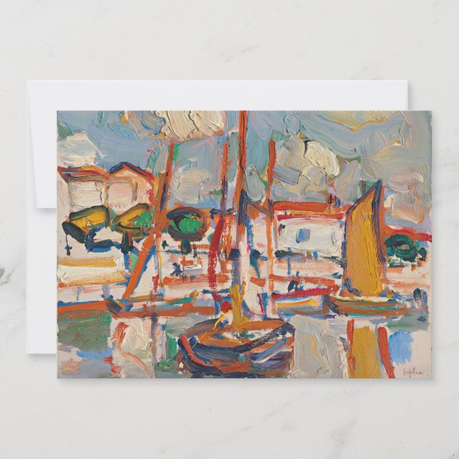 Barcos em Porto | Samuel John Peploe (Frente)