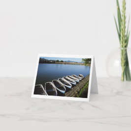 Barcos-Linha em Arashiyama, Cartão de Saudação de 