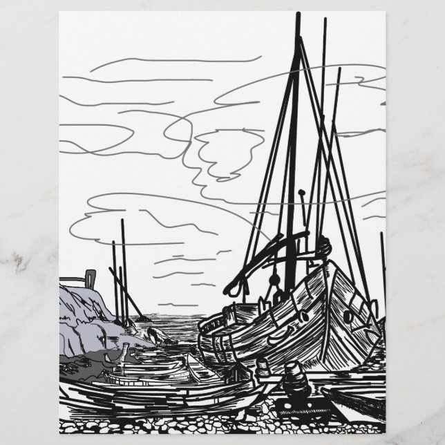 barcos no mar (Frente)