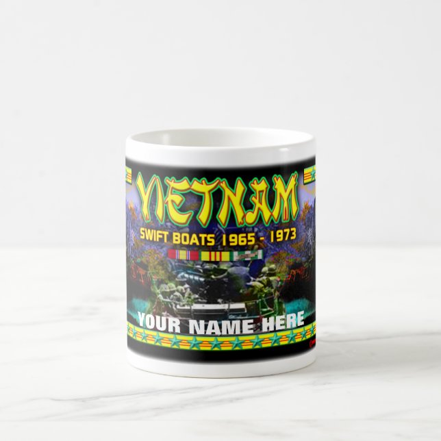 Barcos rápidos de Vietnam, seu nome, caneca de (Centro)