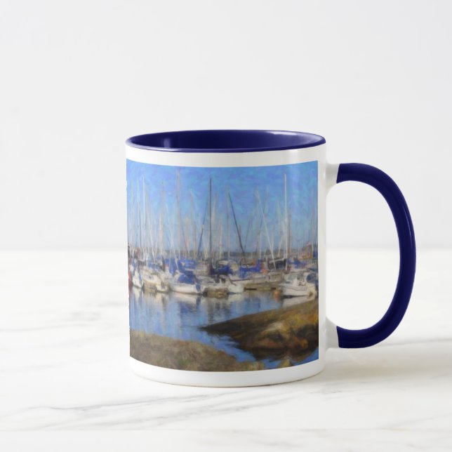 "Barcos" Victoria, BC caneca (Direita)