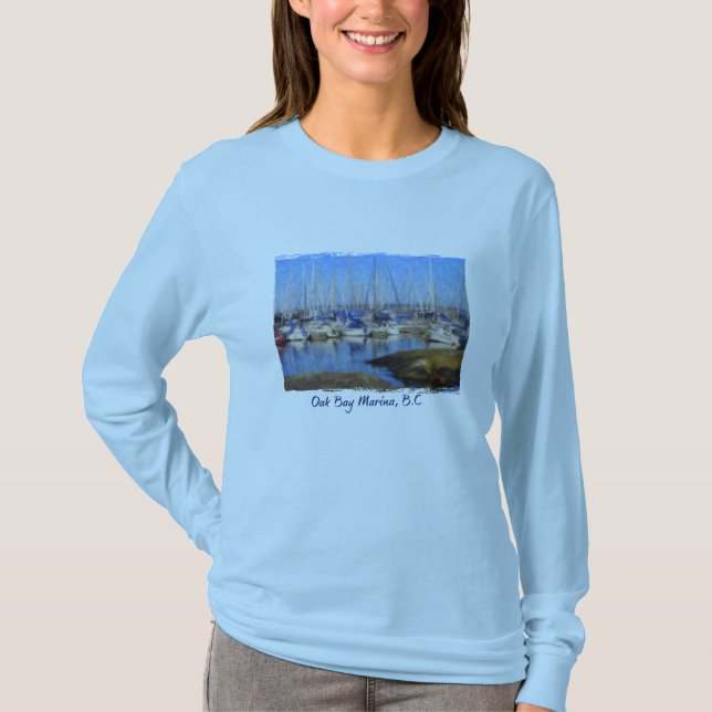 "Barcos" Victoria, BC t-shirt (Frente)