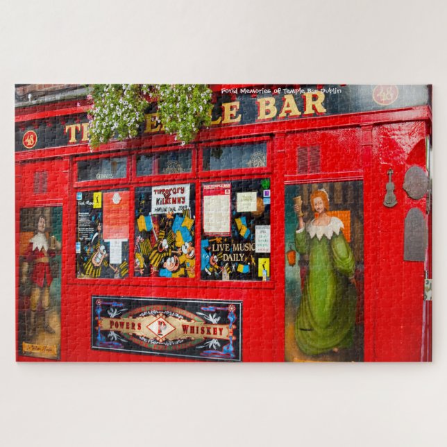 Bares Antigos de Dublin. Irlanda Quebra-Cabeça (Horizontal)