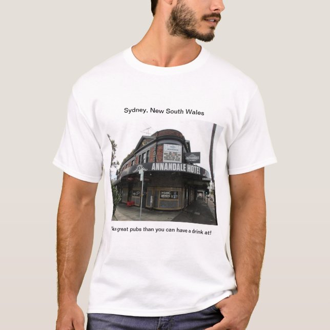 Bares de Sydney: T-shirt do hotel de Annandale (Frente)