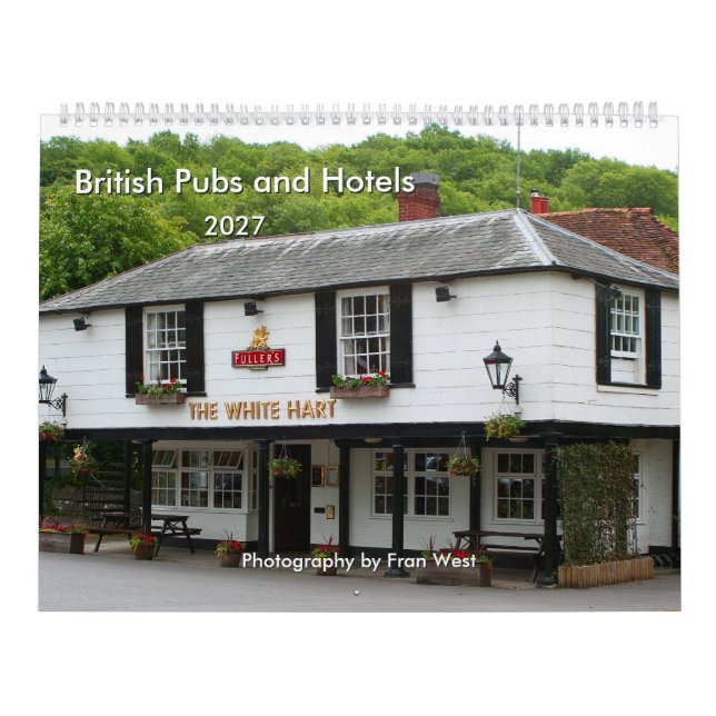 Bares e Hotéis Britânicos calendário 2027 (Capa)