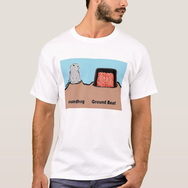 BargasArtworks Groundhog contra a camisa da carne (Frente)