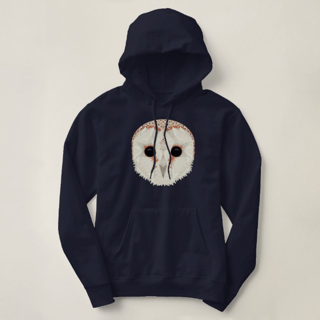 Barn Owl Pullover Hoodie (Frente do Design)
