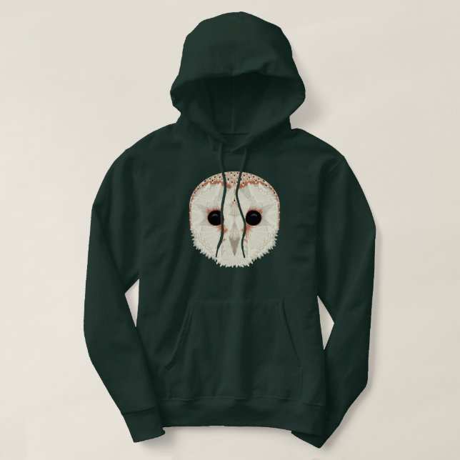 Barn Owl Unisex Pullover Hoodie (Frente do Design)