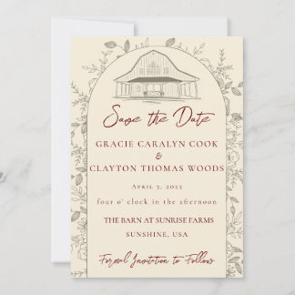 Barn Wedding Salve O Convite De Datas