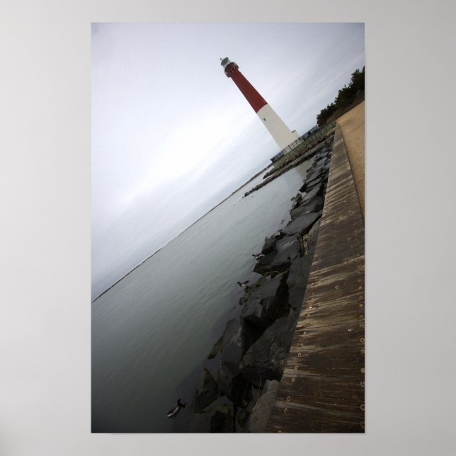 Barnegat Light Lighthouse Photo Poster (Frente)
