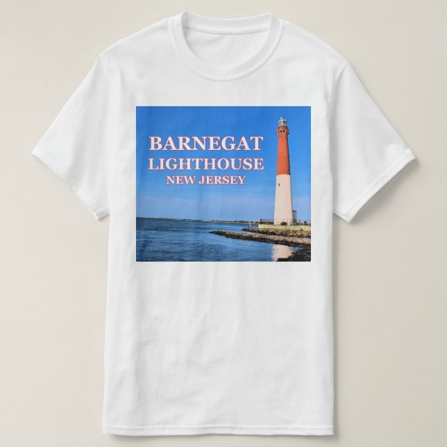 Barnegat Lighthouse, New Jersey T-Shirt (Frente do Design)