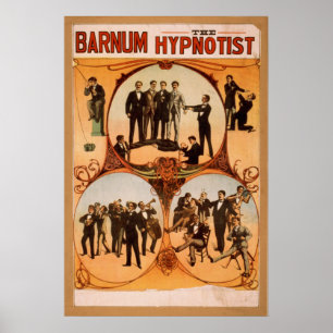 BARNUM o poster do VAUDEVILLE do Hypnotist
