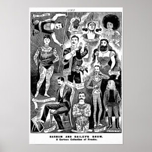 Barnum & poster arrepiante da mostra de Bailey