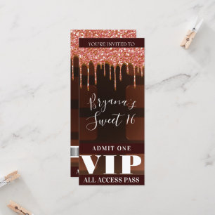 Barra de Chocolate com Brilho Rosa para Festa VIP