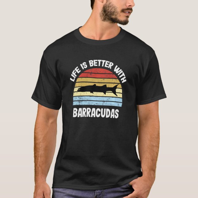 Barracuda T Camisa Life É Melhor Com Barracudas (Frente)