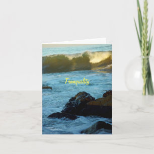 Barras de ondas oceânicas Cartões de Nota